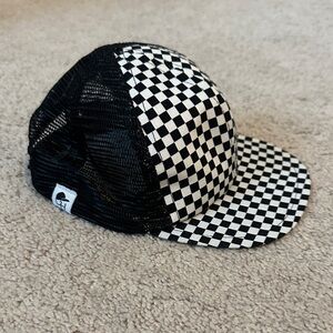 Black & White Check George Hats Trucker Hat | Size Toddler